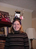 Erica Wearing 2000 Party Hat